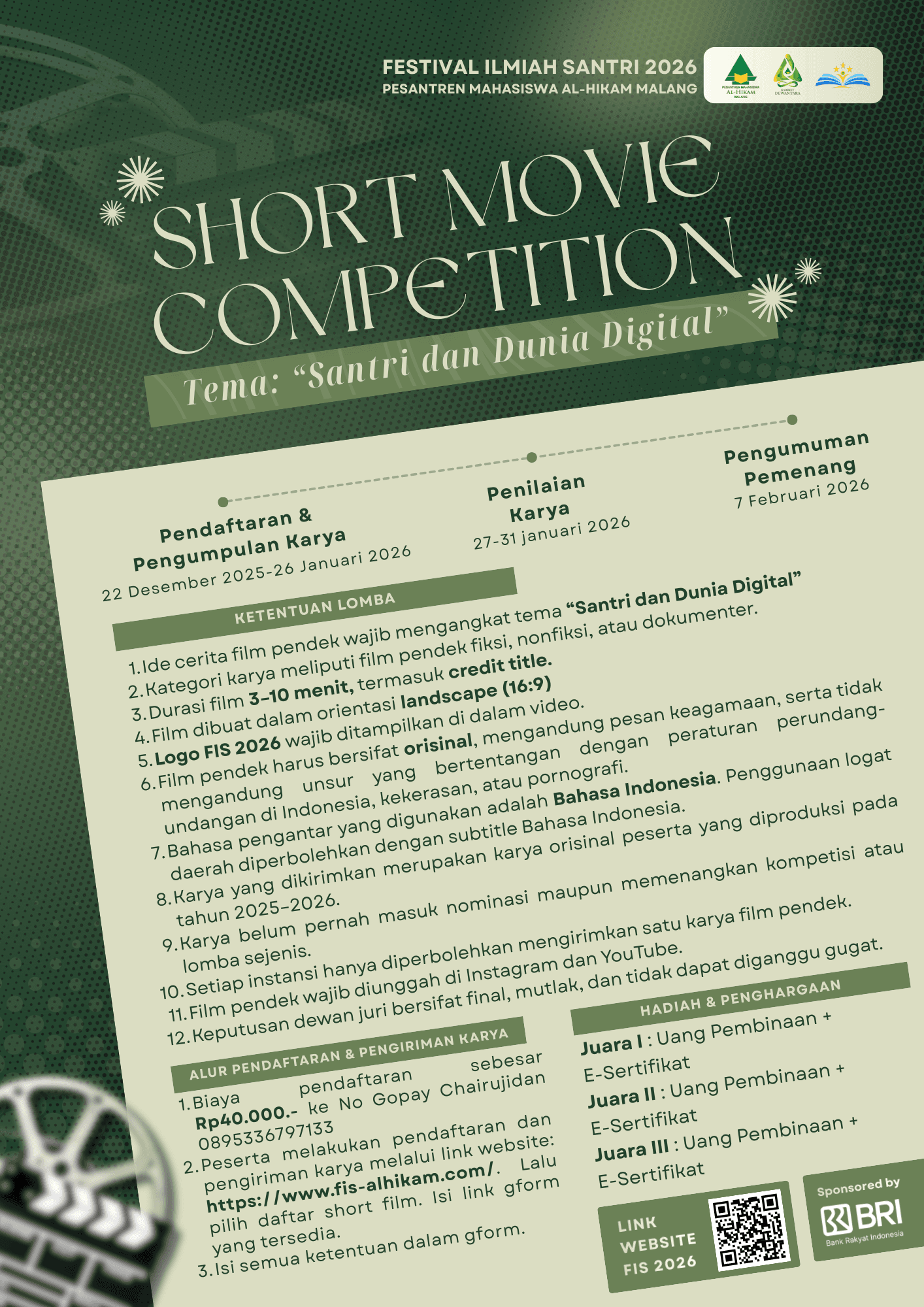 Al-Hikam Short Movie Competition poster